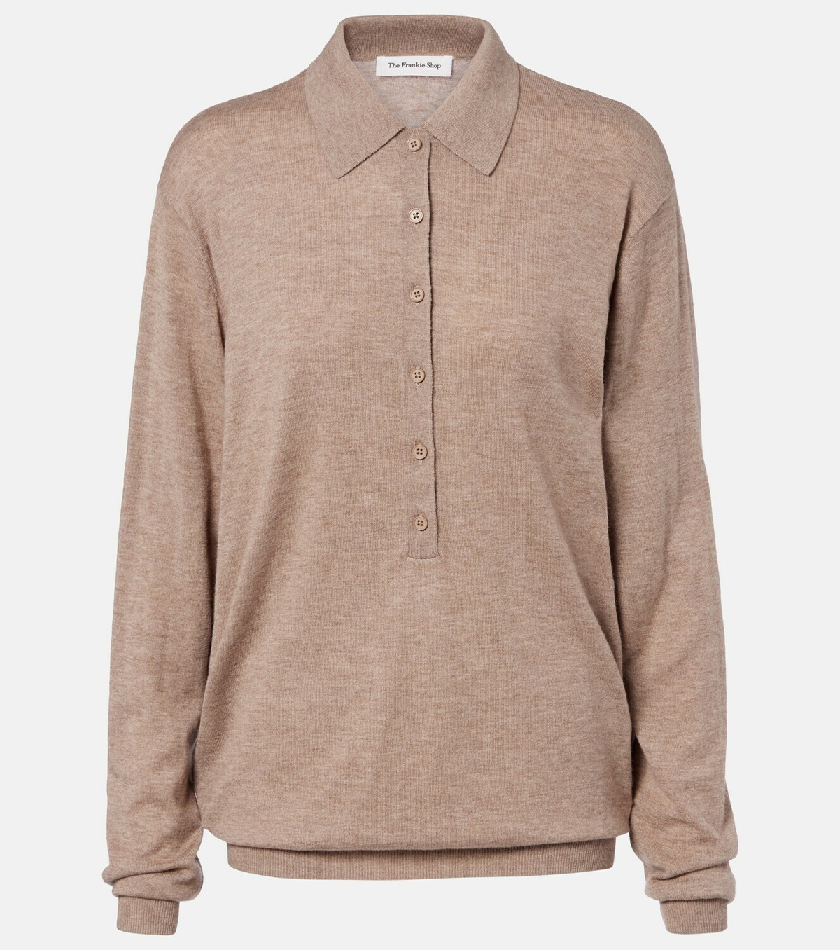 The Frankie Shop Tala wool-blend polo sweater