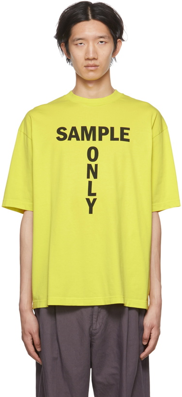 Photo: Acne Studios Yellow 'Sample Only' T-Shirt