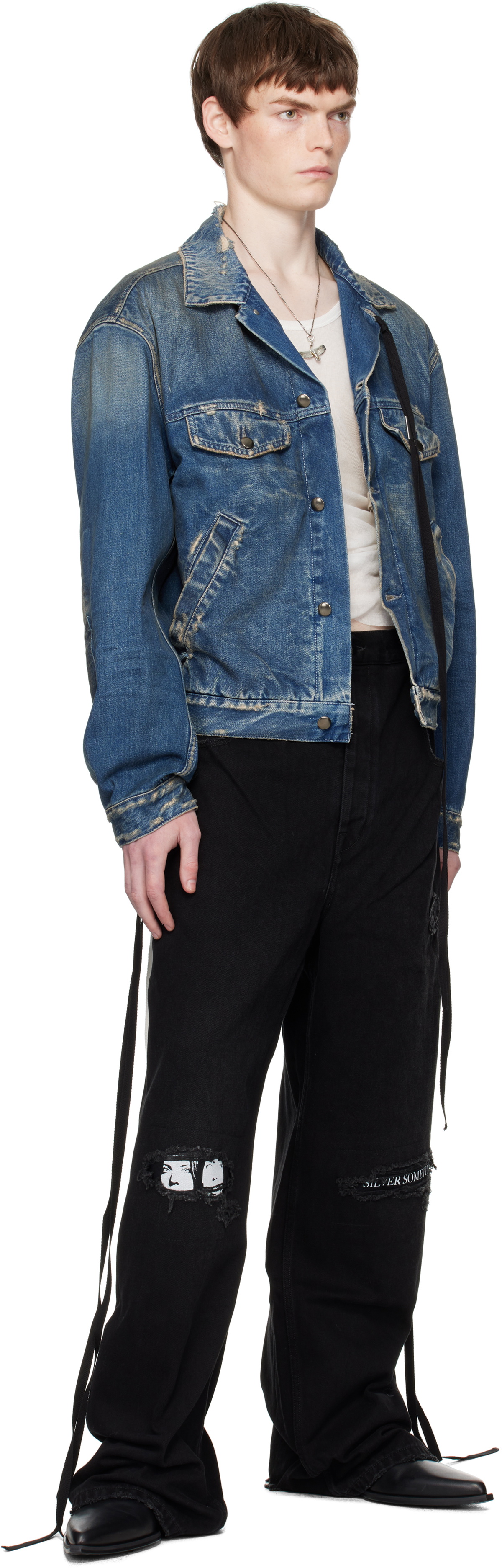 Ann Demeulemeester Blue Raf 5-Pockets Standard Denim Jacket