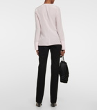 Victoria Beckham - Ruffled crêpe de chine silk top