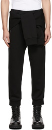 Neil Barrett Black 'Ready Styled' Tie-Waist Lounge Pants