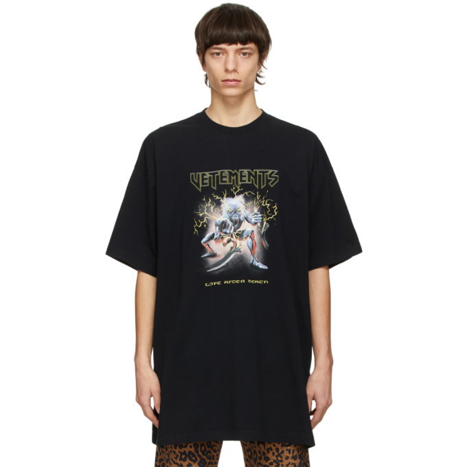 Photo: VETEMENTS Black Electric Logo Heavy Metal T-Shirt