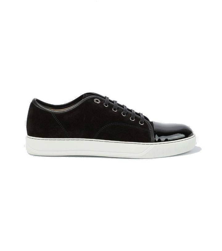 Photo: Lanvin DBB1 suede and patent leather sneakers