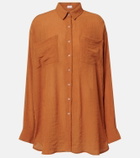Jade Swim Mika seersucker shirt