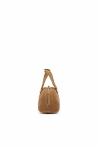 Diesel 1DR Dome-Suede mini bowling bag - Crossbody Bags - Unisex - Beige