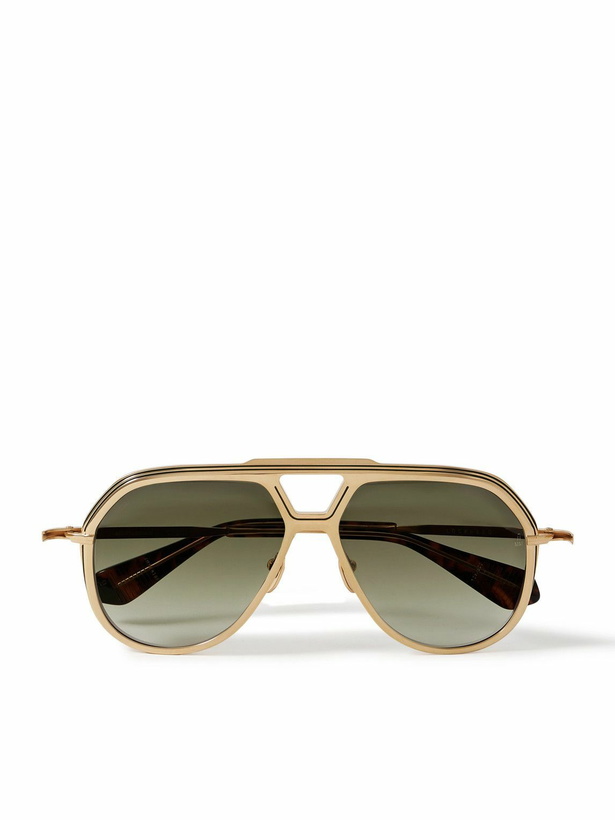 Photo: Jacques Marie Mage - Lockheed Aviator-Style Gold-Tone and Tortoiseshell Acetate Sunglasses