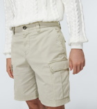 Brunello Cucinelli - Cotton-blend cargo shorts