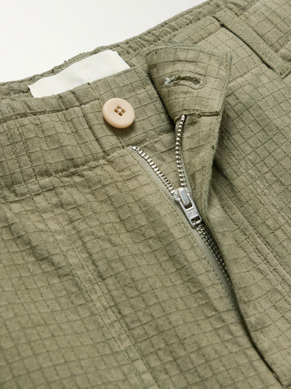 Folk - Assembly Straight-Leg Cotton-Blend Ripstop Trousers - Green