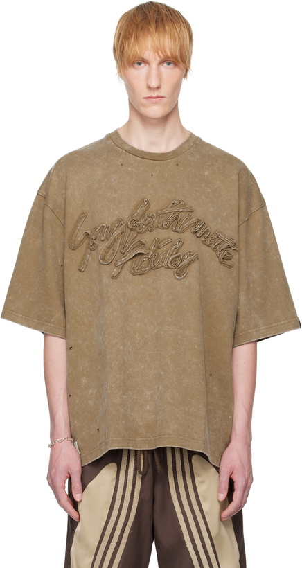 Photo: Song for the Mute Brown adidas Originals Edition Washed T-shirt