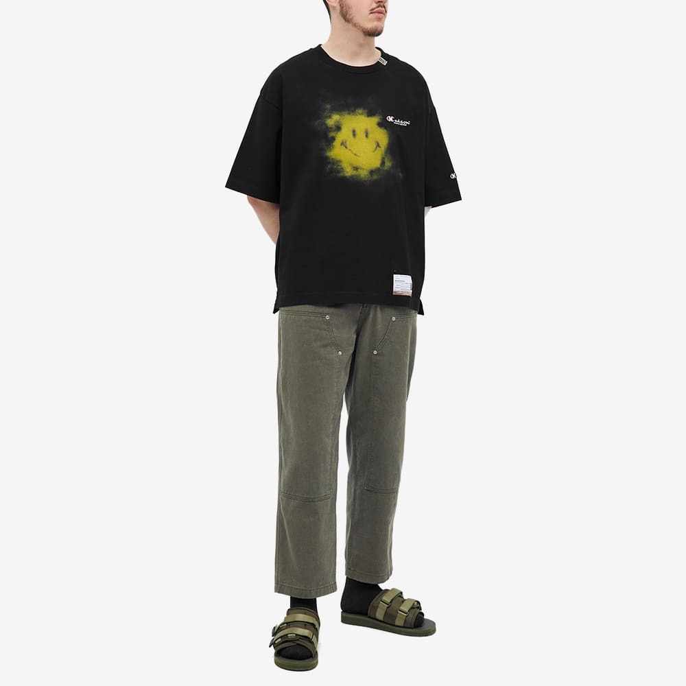 Maison MIHARA YASUHIRO Men's Smiley Face T-Shirt in Black Maison