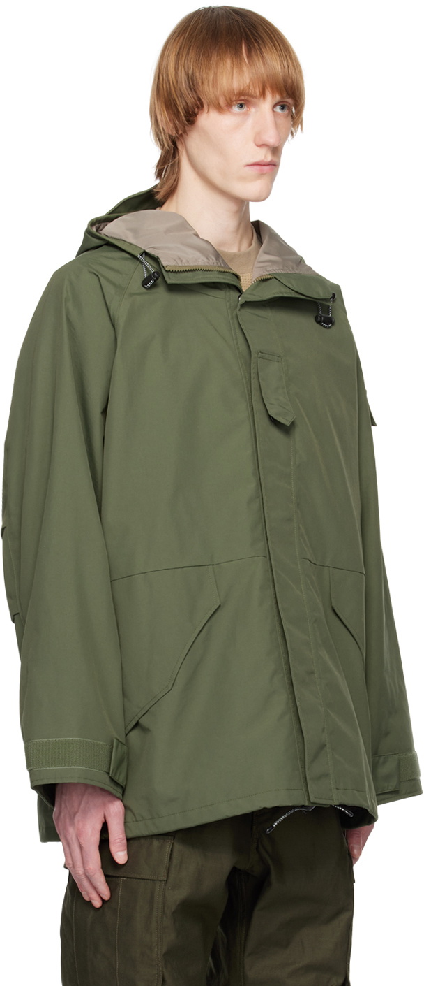 meanswhile Green Fatigue Overwrap Coat