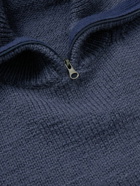 Amomento - Wool Half-Zip Sweater - Blue