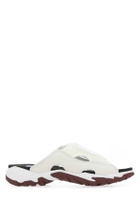 McQ Alexander McQueen Multicolor Mesh And Synthetic Leather Striae Slippers