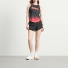 Nike Women's Arswft Tank Top in Black/Bright Crimson/Metallic Silver