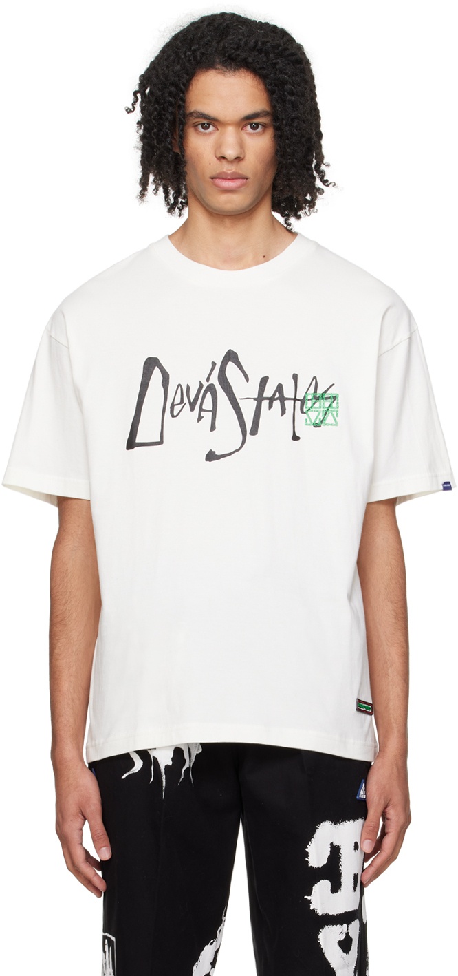 Photo: DEVÁ STATES White Embroidered T-Shirt