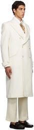 Casablanca Off-White Double-Breasted Metropole Coat