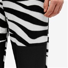 F.C. Real Bristol Men's Zebra Fleece Pants in Black