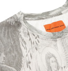WHO DECIDES WAR by Ev Bravado - Printed Cotton-Jersey T-Shirt - Gray