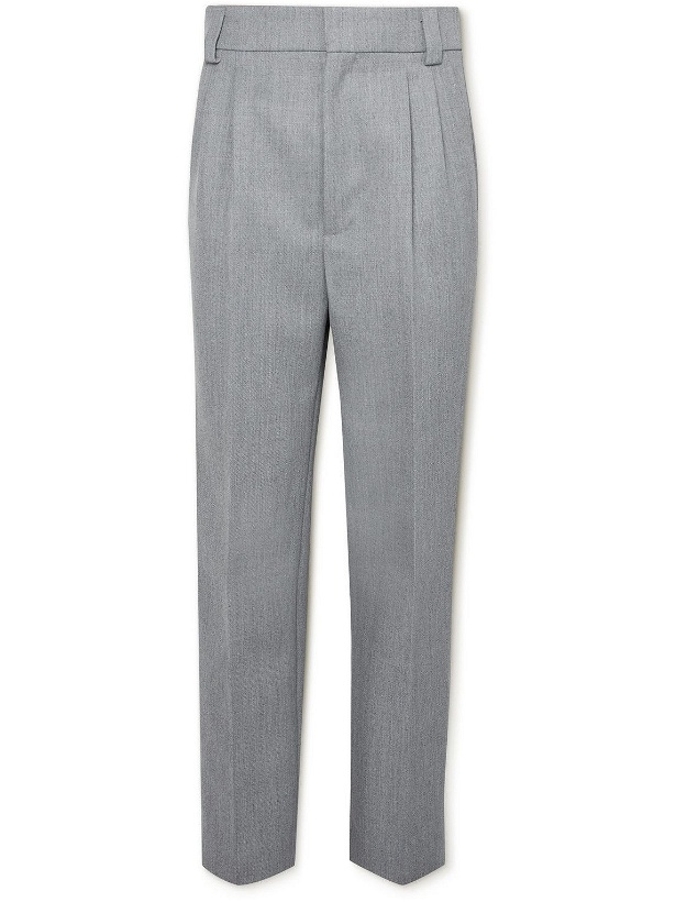 Photo: Fear of God - Straight-Leg Pleated Wool Suit Trousers - Gray