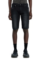 Diesel Slim shorts in coloured denim - Denim short pants Mens in Black