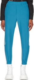 Alexander McQueen Blue Viscose Lounge Pants