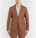 Camoshita - Tan Unstructured Woven Suit Jacket - Men - Tan