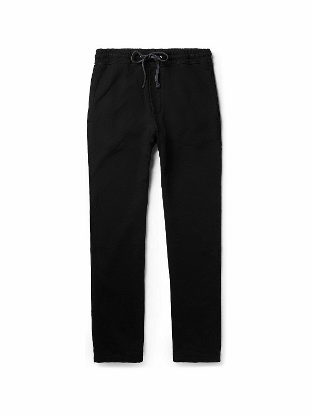 Photo: James Perse - Straight-Leg Supima Cotton-Jersey Sweatpants - Black