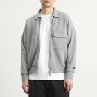 Universal Works Men's TylerZip Sweat Jacket in Grey Marl