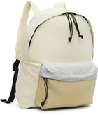 AURALEE Off-White & Beige AETA Edition Backpack