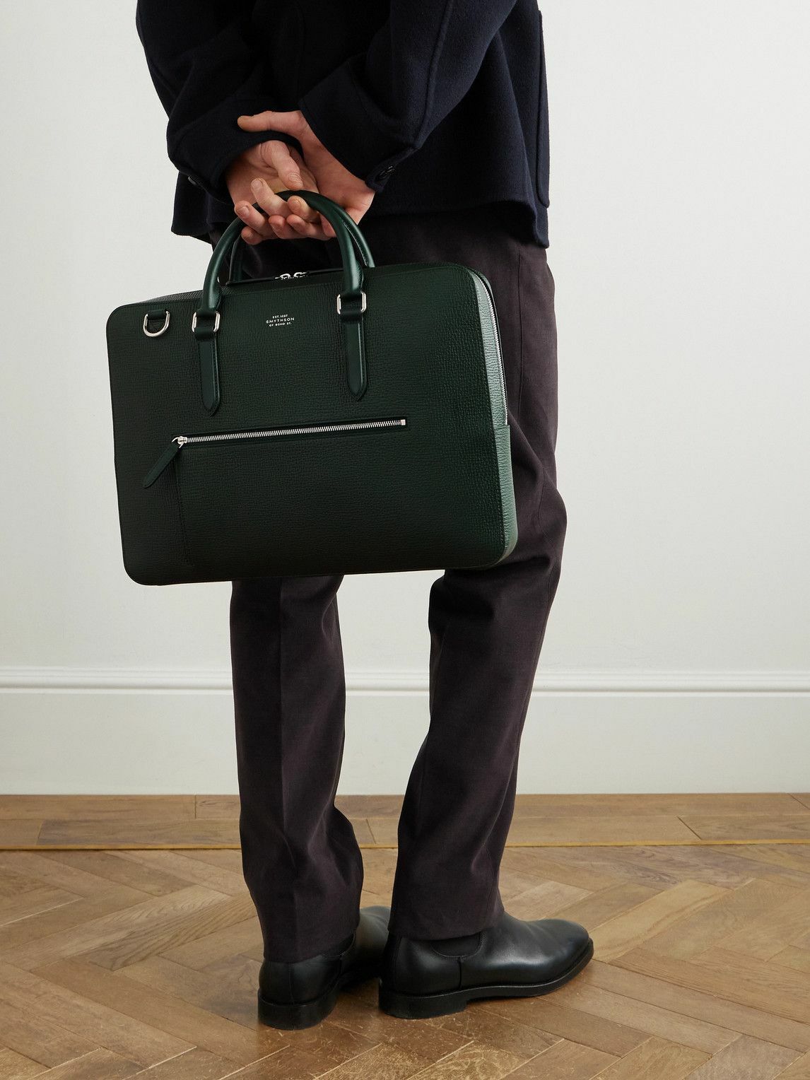 SMYTHSON - Ludlow Full-Grain Leather Briefcase