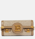 Balmain - B-Buzz 23 raffia crossbody bag