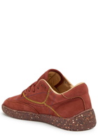 Gabriela Hearst Ohio Speckled Nubuck Sneakers Burgundy