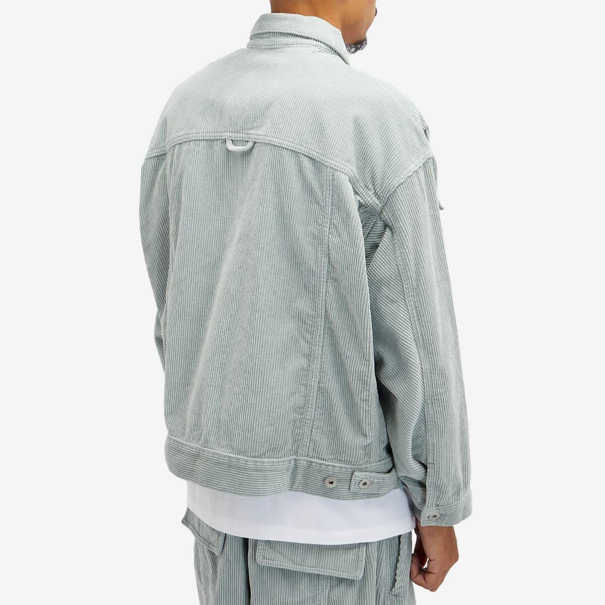 P.A.M. Men's EBB Corduroy Jacket in Sky Grey