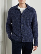 Mr P. - Wool-Blend Bouclé Cardigan - Blue