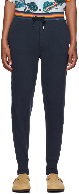 Photo: Paul Smith Navy Artist Stripe Lounge Pants