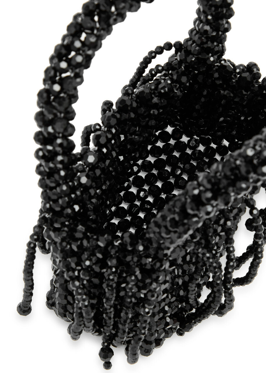 【英国発Sister Jane】Gala beaded top handle bag ビーズバッグ Sister Jane Gala Beaded top Handle bag - Black - One Size