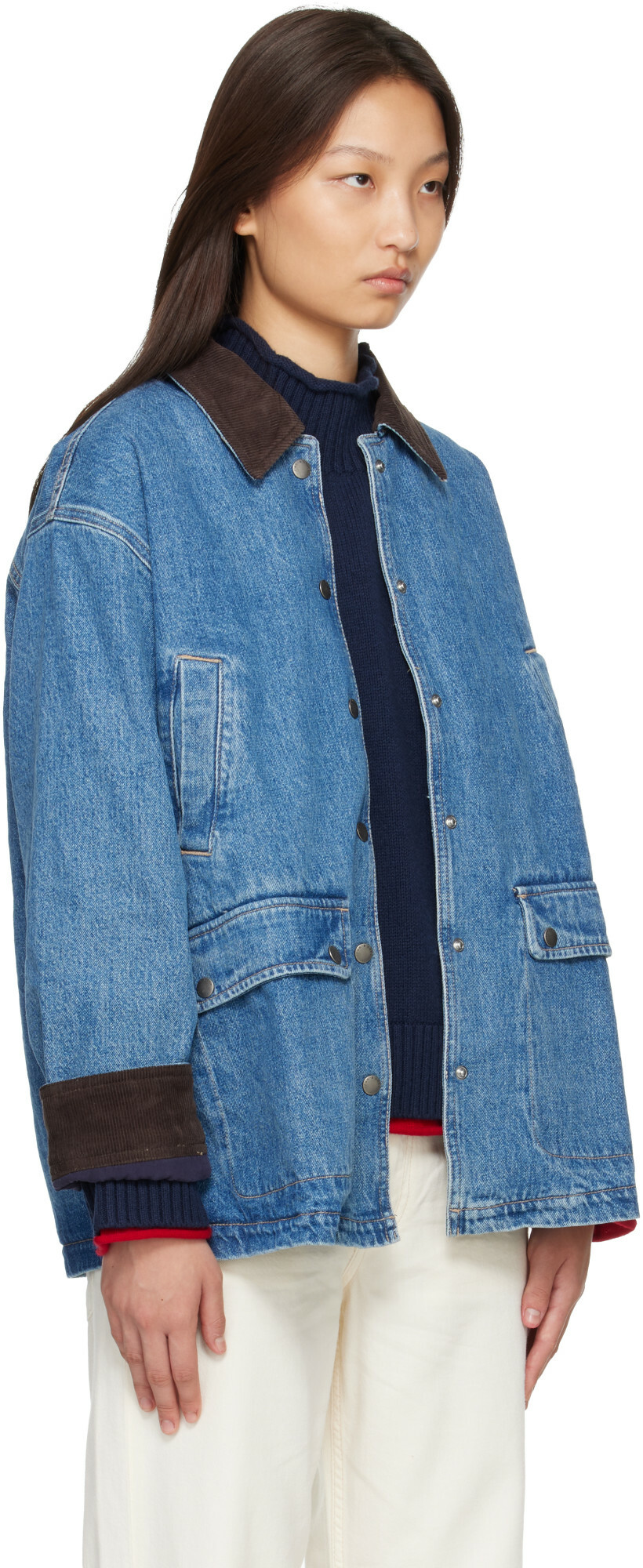 rag & bone Blue Cassidy Barn Denim Jacket