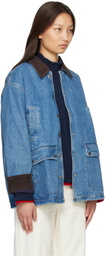 rag & bone Blue Cassidy Barn Denim Jacket