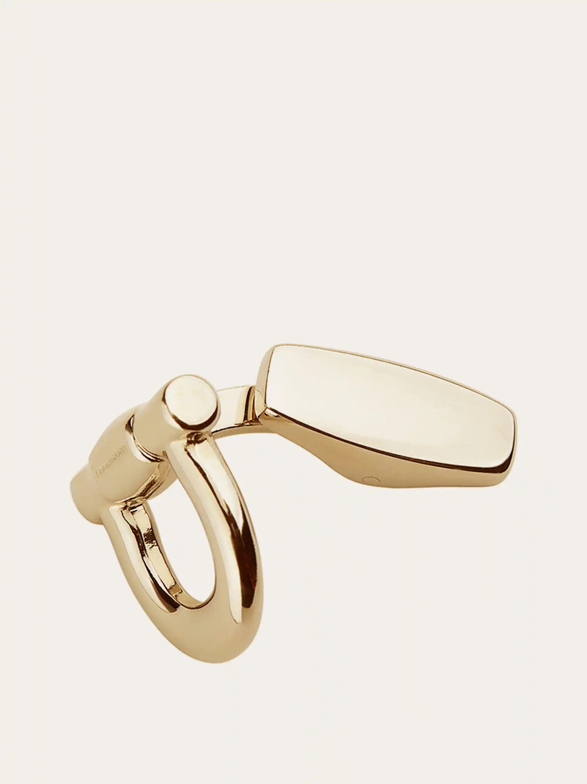 Ferragamo Mens Gancini cufflinks in Gold