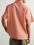 Folk - Gabe Cotton-Blend Seersucker Shirt - Red