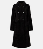 Yves Salomon Double-breasted shearling coat