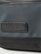 Master-Piece - Slick Logo-Appliquéd Leather and CORDURA® Ballistic Nylon Messenger Bag