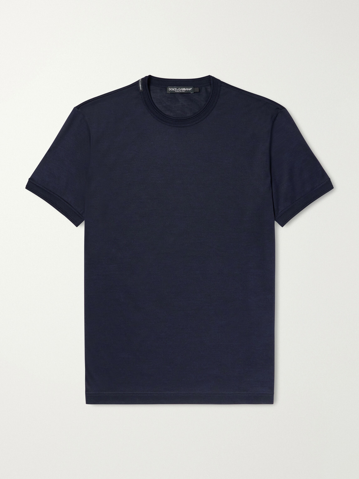 Dolce&Gabbana - Silk-Jersey T-Shirt - Blue