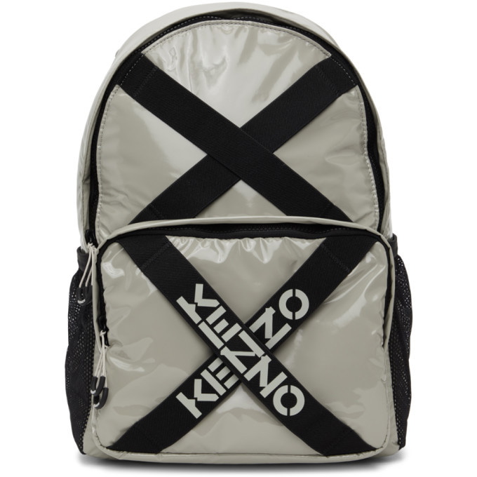 Photo: Kenzo Grey Sport Logo Backback