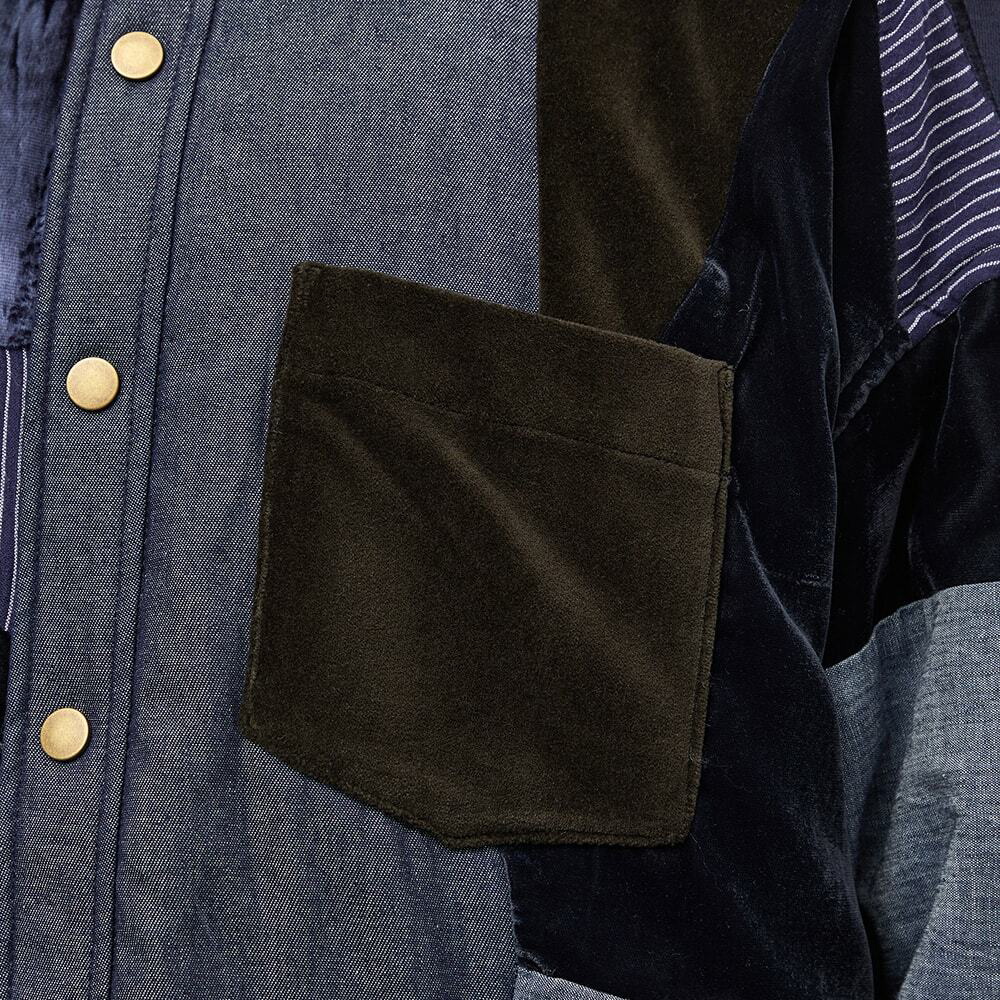Acne Studios - Crinkled padded denim jacket - Indigo blue