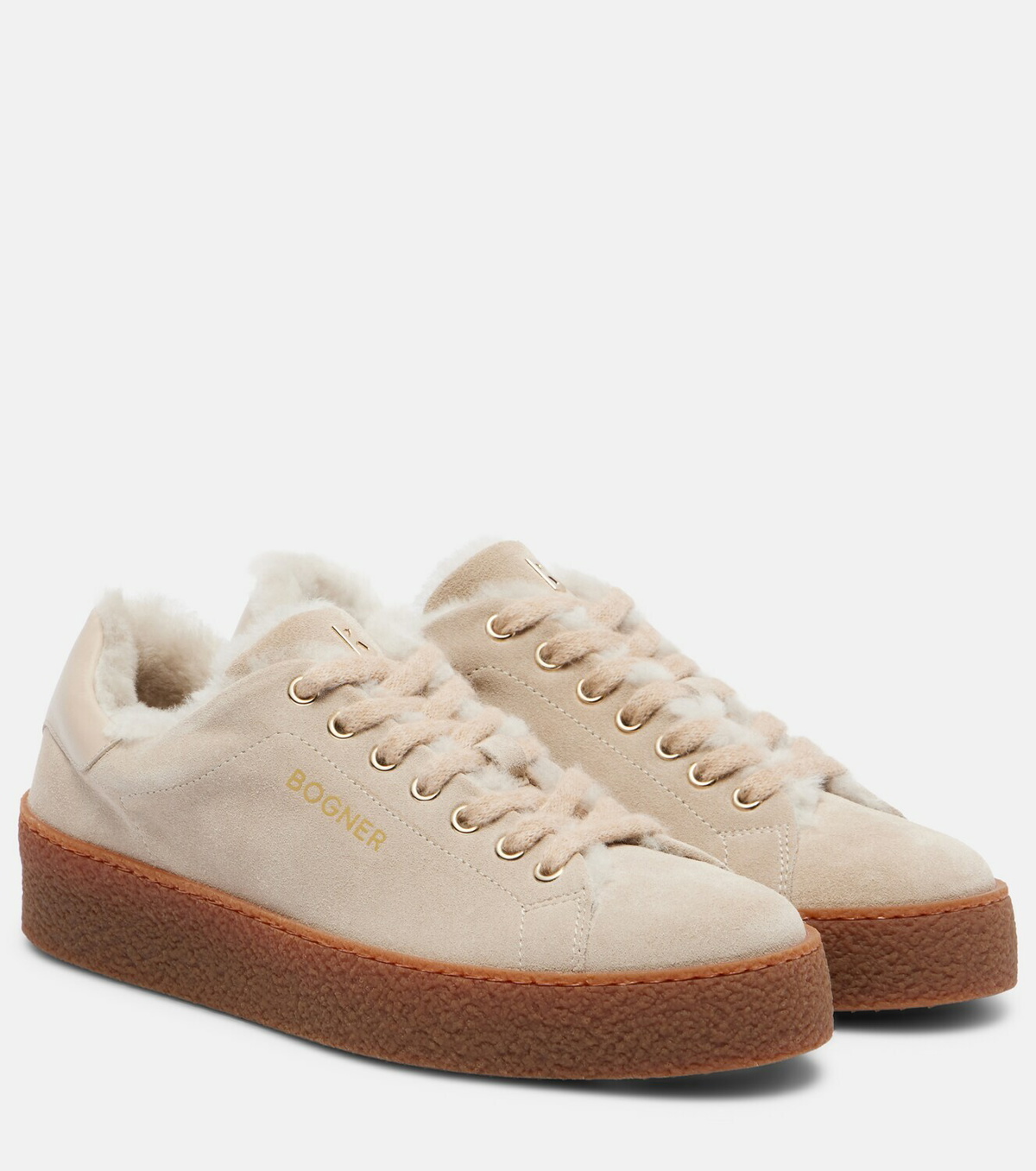 Bogner Lucerne shearling-lined suede sneakers