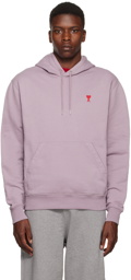 AMI Paris Purple Ami De Cœur Hoodie