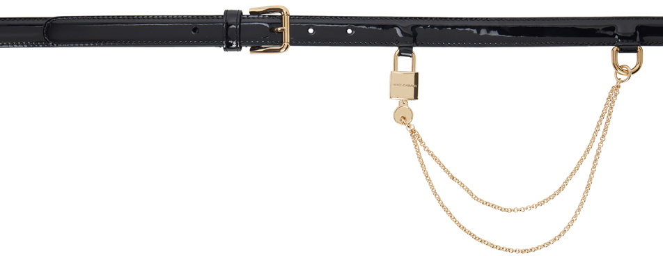 Dolce & Gabbana Black Chain Belt Dolce & Gabbana display picture 1