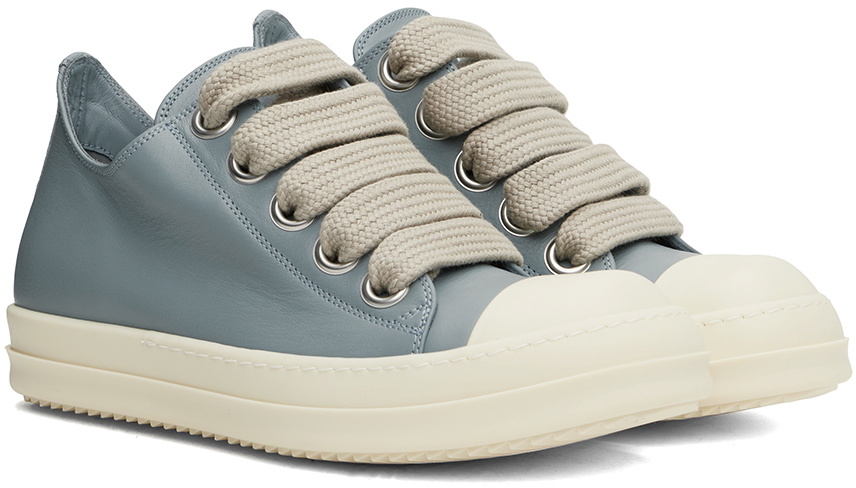 スニーカー Womens Jumbolaced Leather Padded Low-Top Sneakers Rick Owens Women's Jumbo Lace Padded Low Sneakers in Black