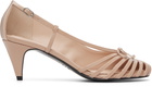 ABRA Beige Double Shoe Kitten Heels